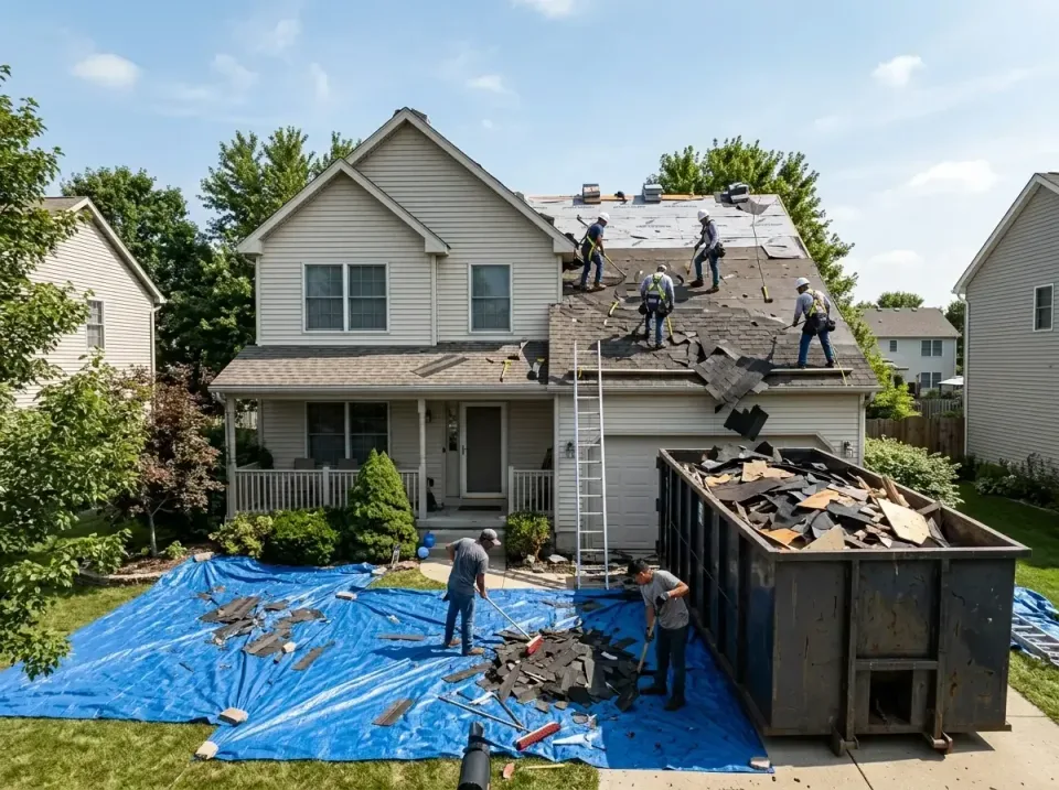 roof-replacement-debris-remova-004 — frequently asked questions, Cheapest Dumpster Rentals in St. Albans, VT